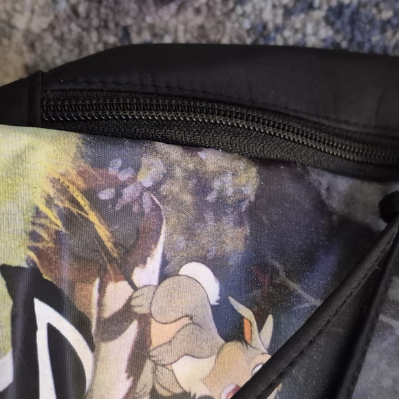 DISNEY BAMBI BLACK TOTE BAG. EUC. - Picture 4 of 6